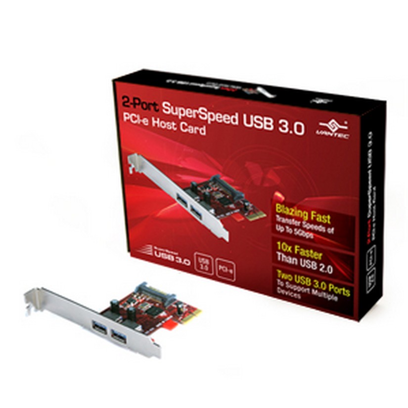Vantec 2 Port USB3.0 PCIE Host Card