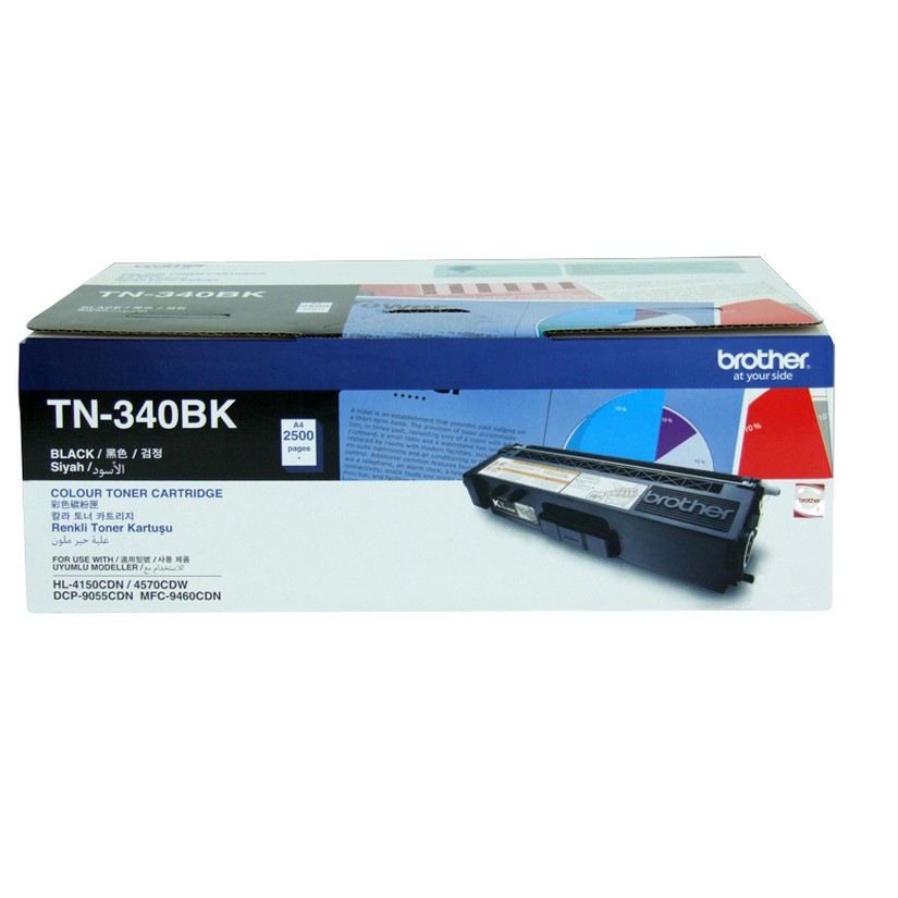 Brother TN340BK Black Toner Cartridge