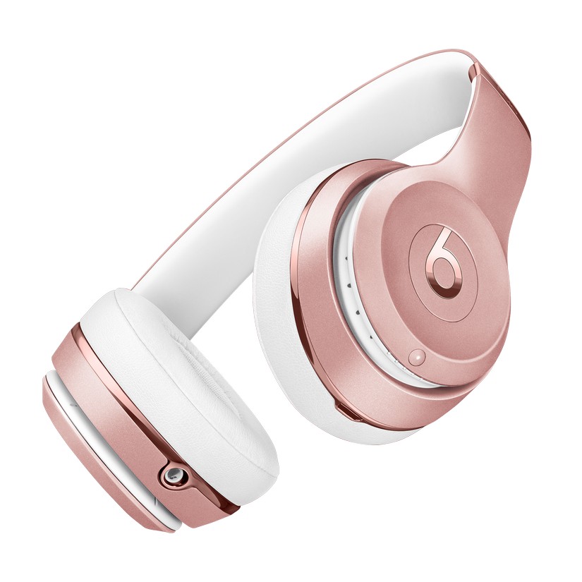 rose gold beats wireless earphones