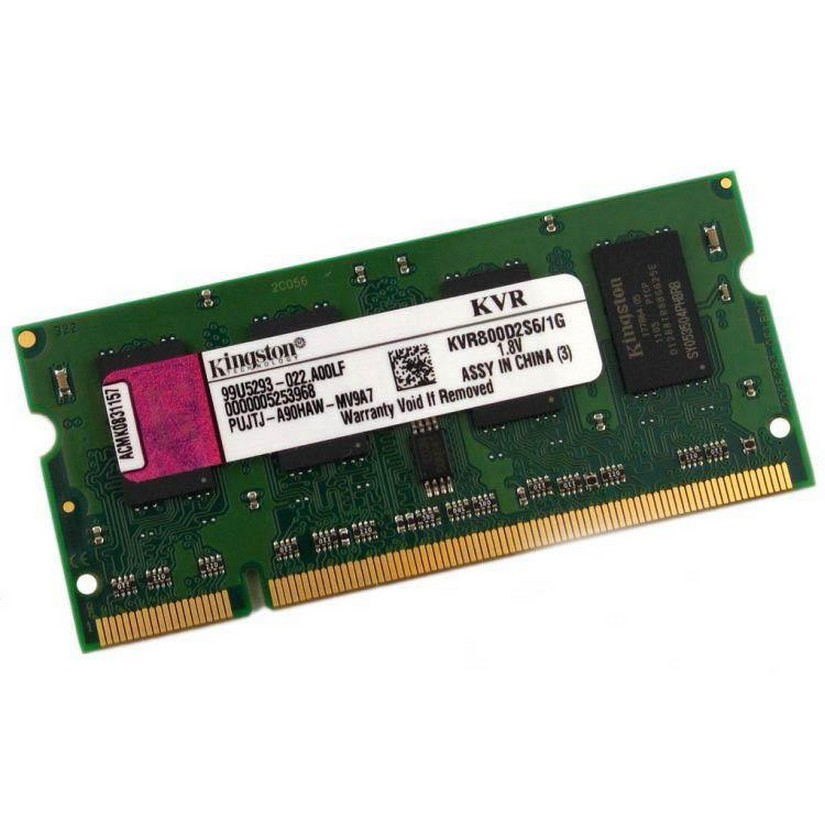 Notebook 1GB PC-6400 (800MHz) 200-pin SO-DIMM DDR2 RAM Kingston