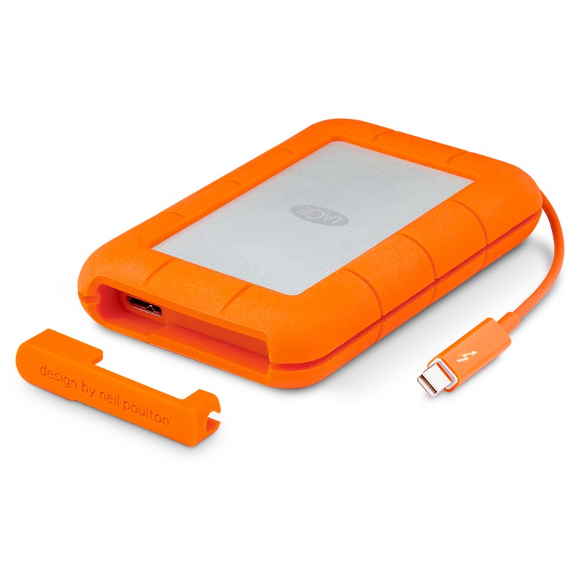 LaCie 2TB Rugged mobile USB3.0/Thunderbolt w Integrated Thunderbolt Cable