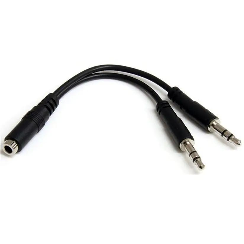 Startech 3.5mm 4 Position to 2x 3 Position 3.5mm Headset Splitter Adapter - F/M