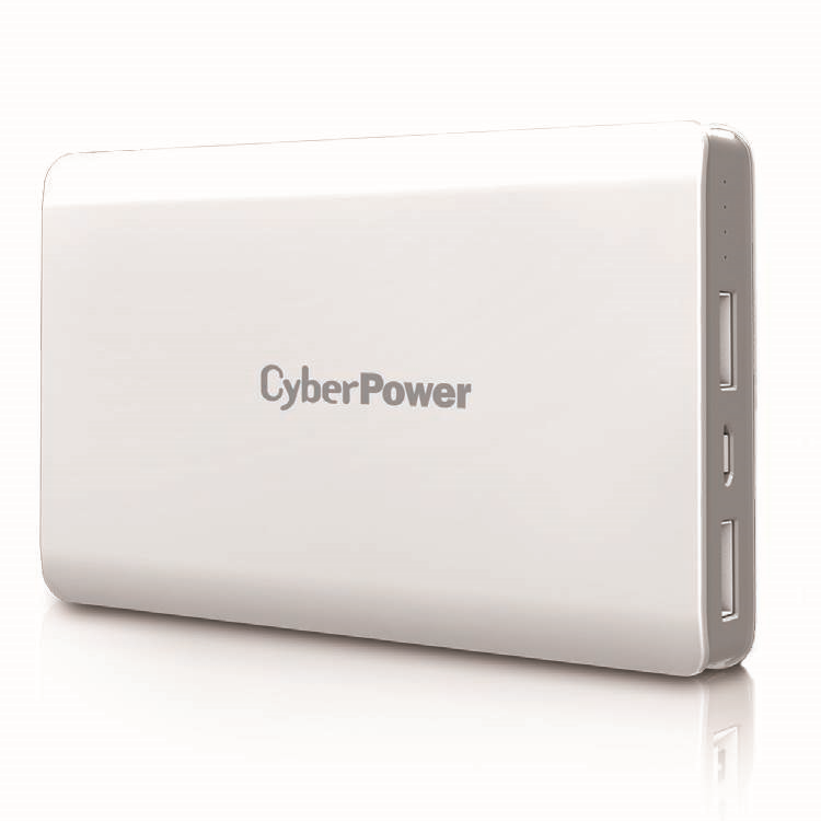 CyberPower CP10000PEG-WG 10000mAH Powerbank - White (CP10000PEG-WG)