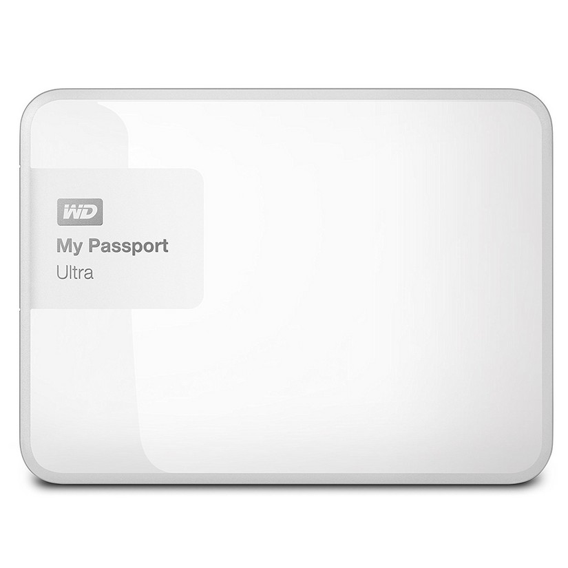 Western Digital 1TB White My Passport Ultra Portable External Hard Drive - USB 3.0
