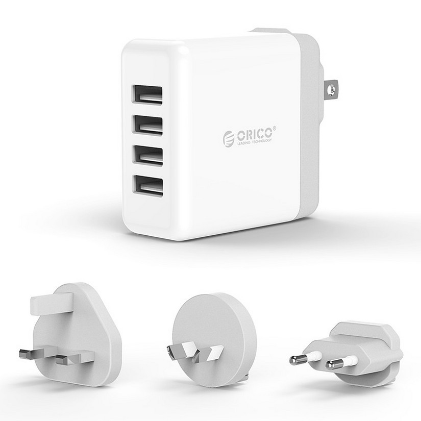 Orico Universal Wall Charger for Worldwide Travel White