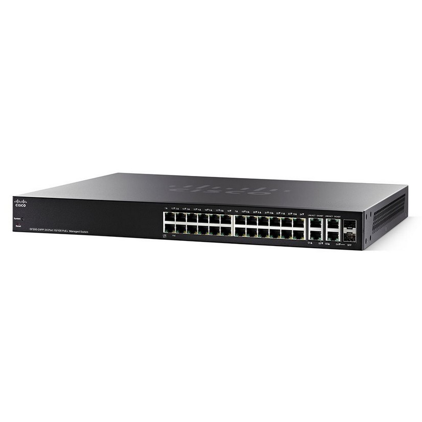 Cisco SF 300-24PP 24-port 10/100 PoE Managed Switch