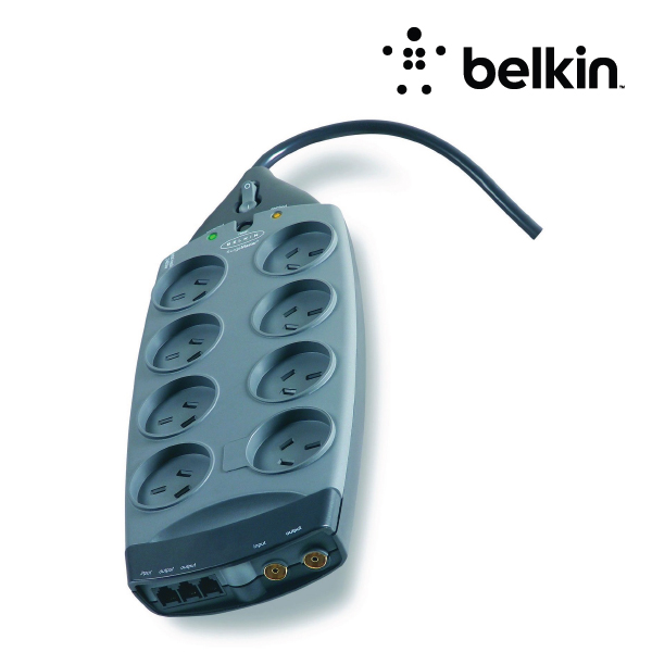 Belkin 8-Outlet Surge Protector W/ Tel
