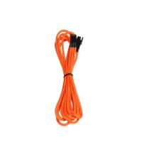 BitFenix Sleeved Fan Extension Cable,60cm,3-Pin Male to 3-Pin Female, ORANGE/BLACK