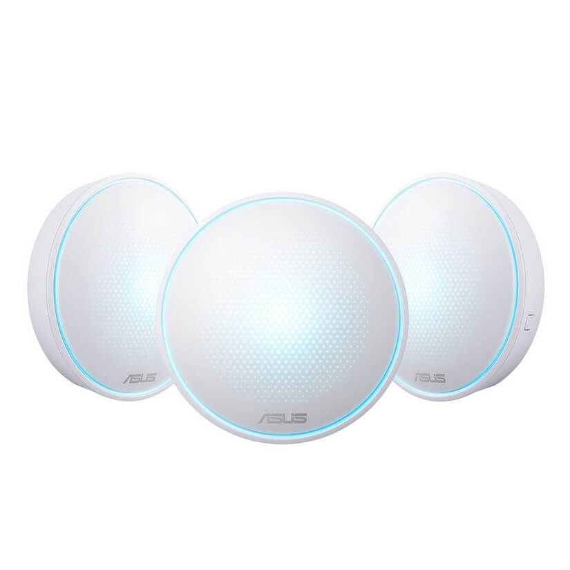 Asus Lyra AC2200 Whole-Home Wi-Fi System ( Mesh Network, AC Tri Band, internal antenna x 7, 3 pack