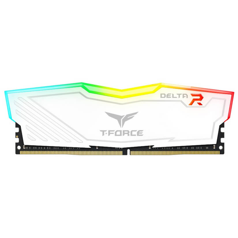 Team 16G(2x8G)Kit T-Force Delta RGB Series Dual Channel DDR4 2666 MHz White