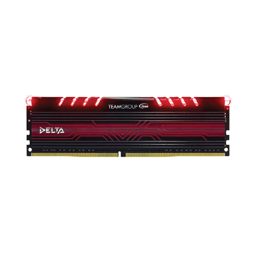 Team Delta Series DDR4 DIMM 2400MHz Single Channel 8GB Red LED