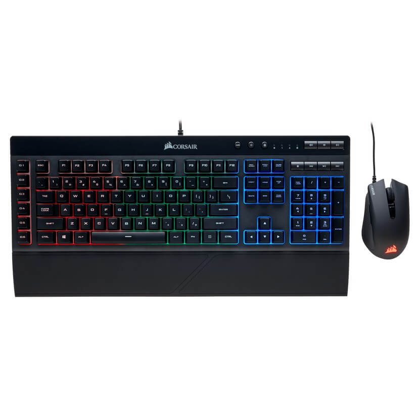 Corsair K55 + Harpoon RGB Gaming Keyboard and Mouse Combo (CH-9206115-NA)