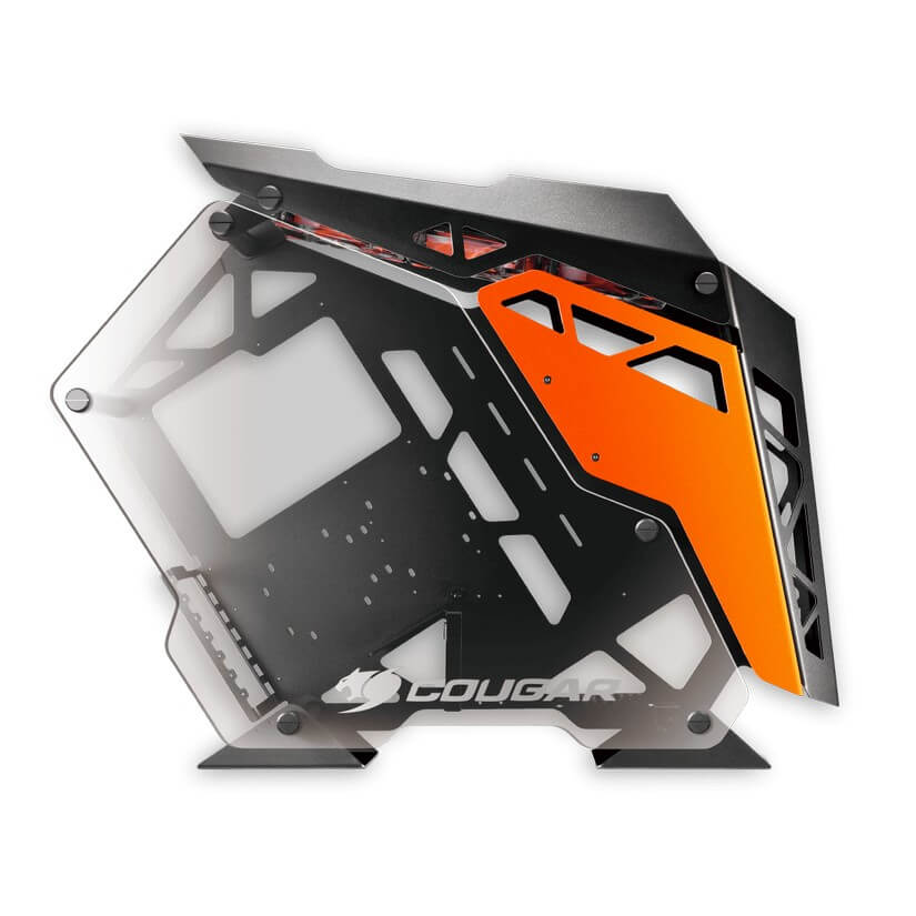 Cougar Conquer Open Frame Dual Tempered Glass Gaming case