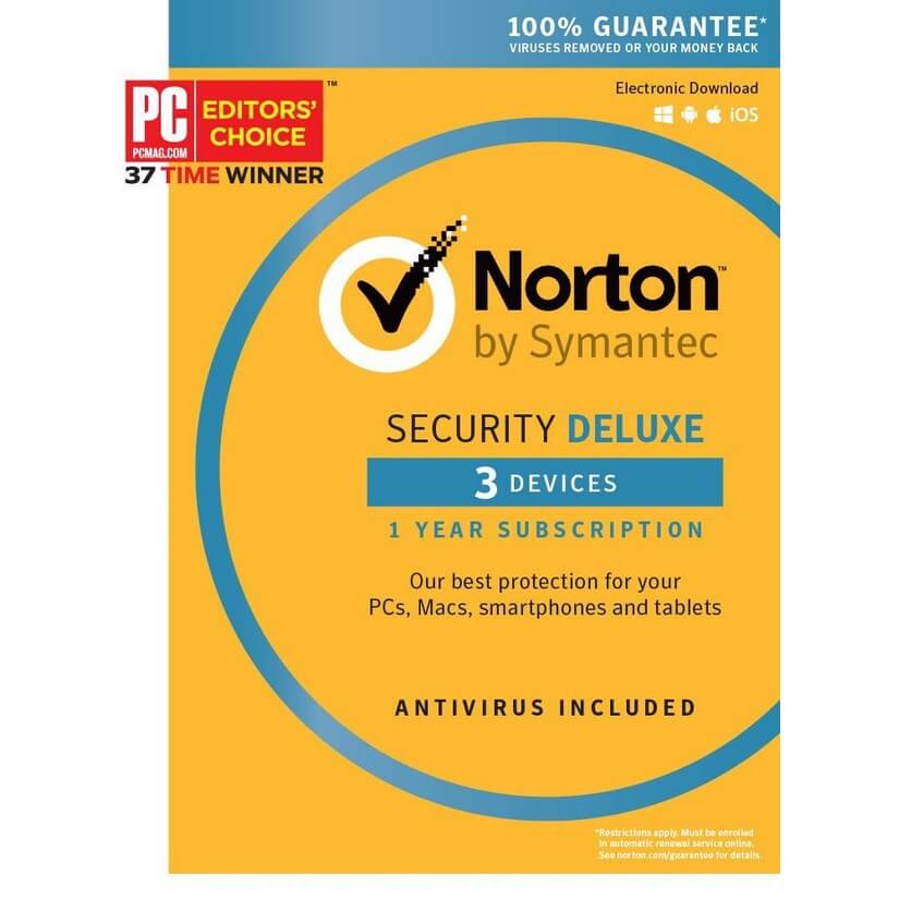 Norton Security Deluxe OEM 1 Year 3 Devices