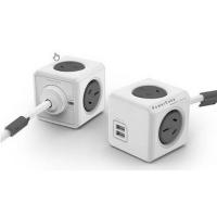 Allocacoc PowerCube Extended 4 Outlets 2 USB 1.5M - Grey