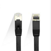 Edimax 2m Black 10GbE Shielded CAT7 Network Cable - Flat