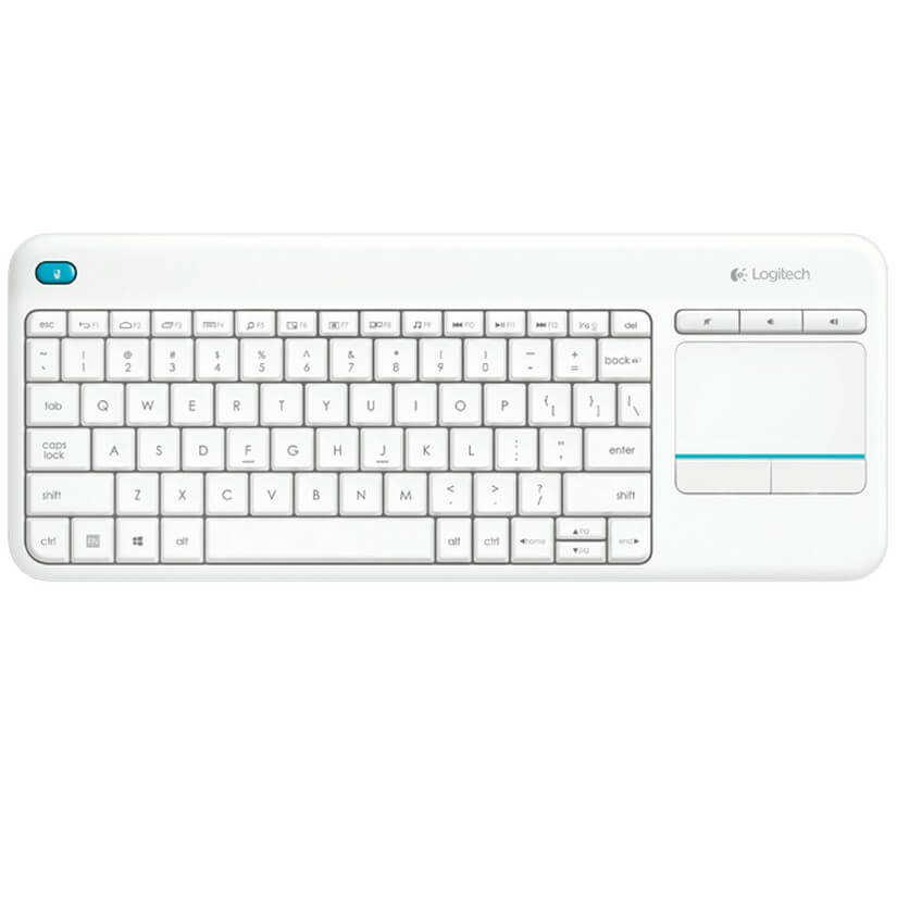 Logitech K400 Plus Wireless Touch Keyboard - White (920-007166)