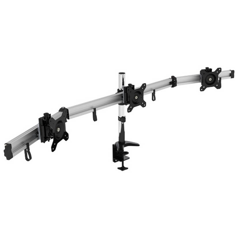 VisionMount VM-MP230C-EX Desk Clamp Aluminium Three LCD Monitor Support up to 24"