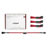Noctua 30cm 4Pin PWM Power Extension Cables 4 Pack - Chromax Red (NA-SEC1-RED)