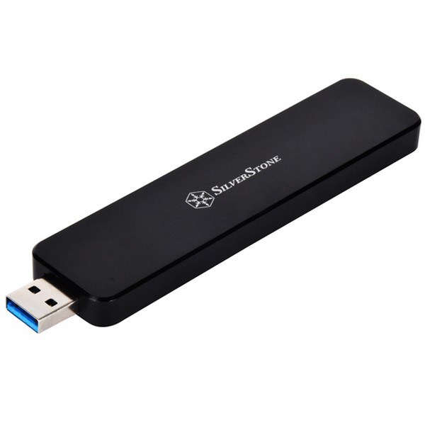 Silverstone SST-MS09B M.2 SATA SSD (B Key) USB3.1 External Enclosure (SST-MS09B)