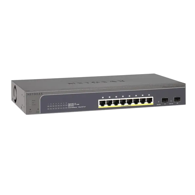 Netgear GS510TPP-100AJS ProSAFE 8-Port Gigabit PoE+ Smart Managed Switch  with 2 SFP (190W), with Fan - Umart.com.au