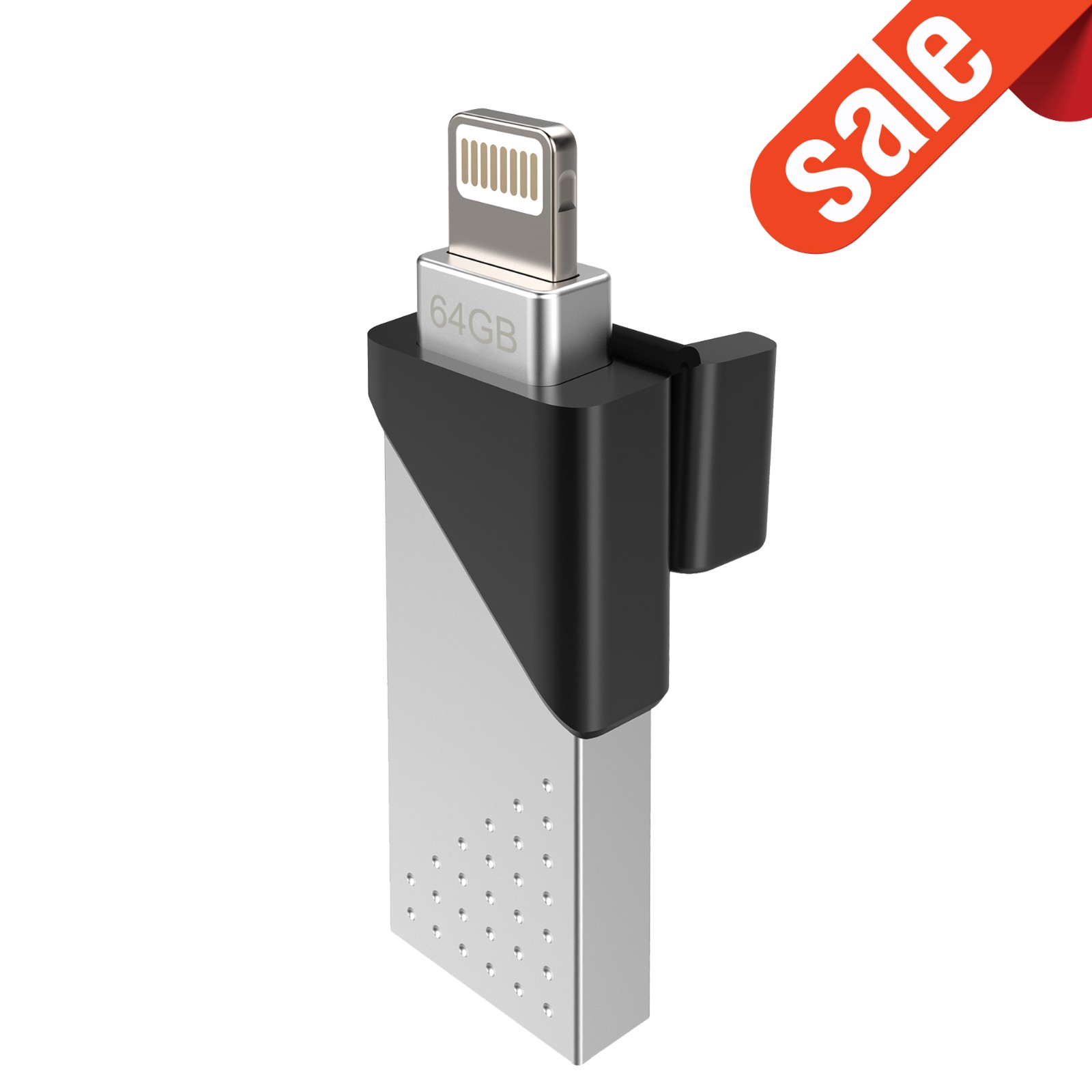 Silicon Power 64GB Z50 OTG Flash Drive for iPhone & iPad (Lightning/USB 3.1 Gen1)