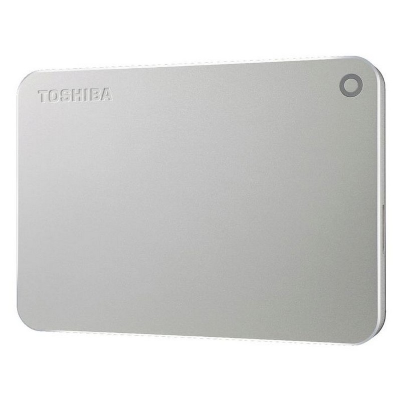 Toshiba 2TB Canvio Premium USB3.0 with Type-C Adapter External Hard Drive Silver