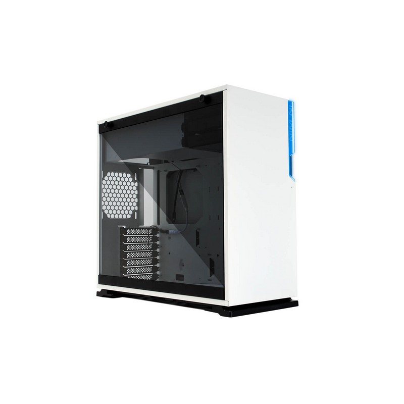 Inwin 101C White ATX Type C & RGB Front I/O, Window Tempered Glass Blue LED IN WIN Logo No PSU