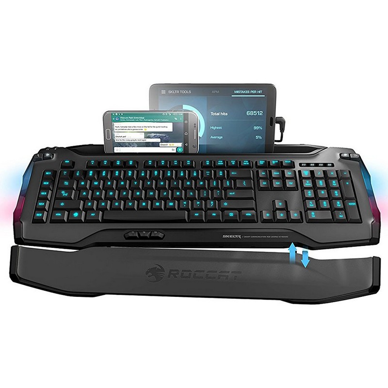 Roccat SKELTR Grey Smart Communication Gaming Keyboard