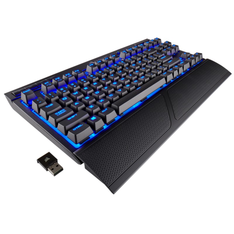 Corsair K63 Wireless Mechanical Gaming Keyboard Backlit Blue LED - Cherry MX Red (CH-9145030)