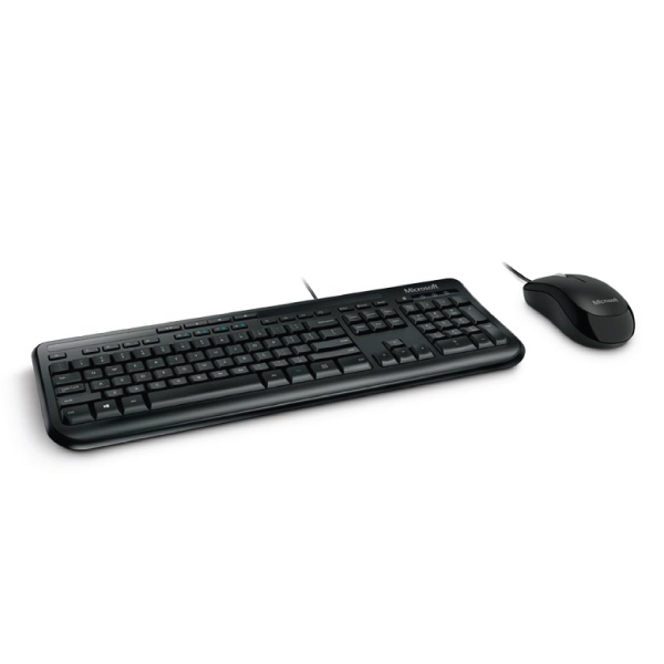 Microsoft Wired Desktop 600 USB Keyboard and Mouse - Black