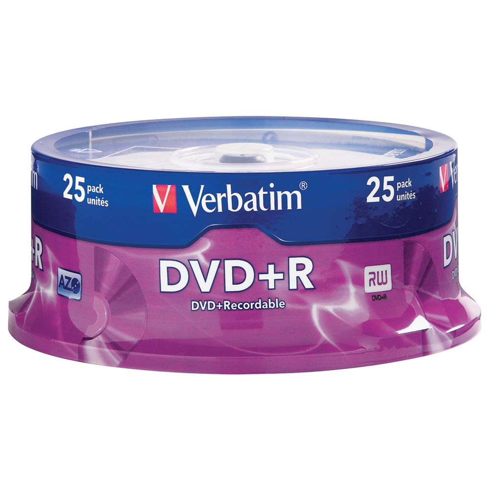 Verbatim DVD+R 4.7GB 25PK Spindle