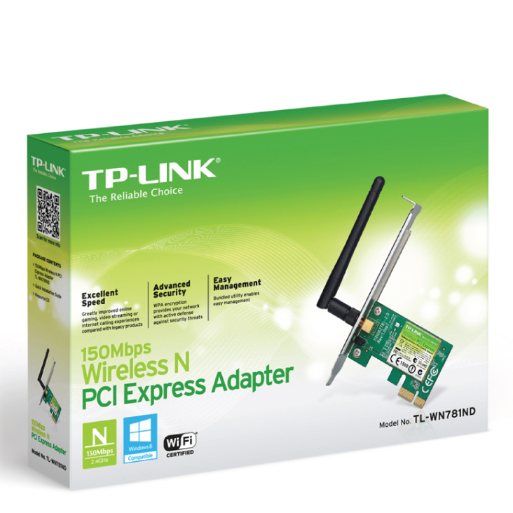 TP-Link TL-WN781N Wireless 150M Lite-N PCI Express Adapter