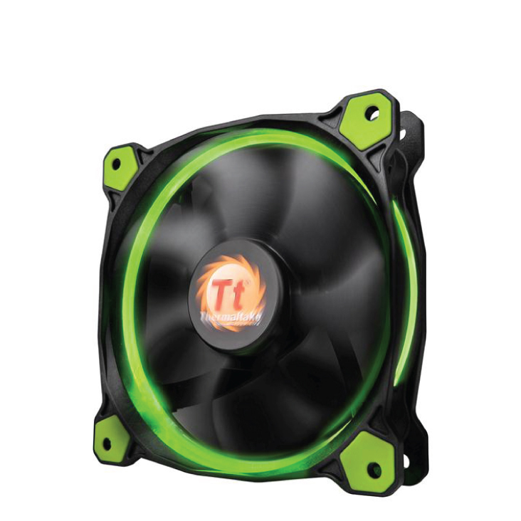 Thermaltake Riing 12 High Static Pressure 120mm Green LED Fan