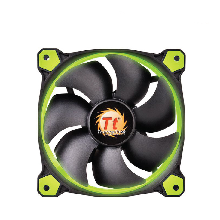 Thermaltake Riing 14 High Static Pressure 140mm Green LED Fan