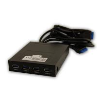 ICY 4 Port USB3.0 Adapter for 3.5" Bay 2ports to Internal , 2ports to External