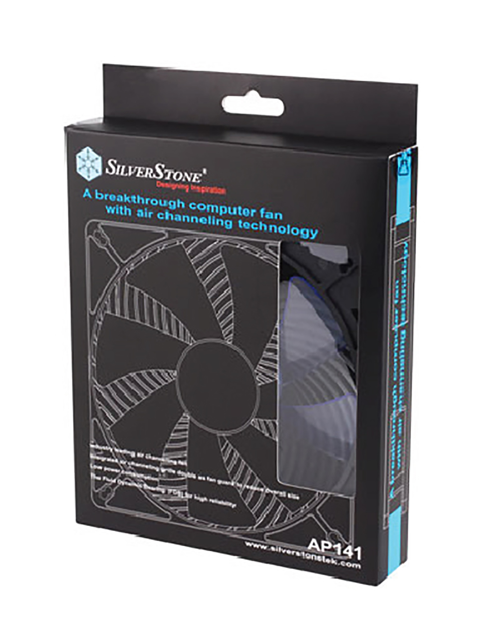 Silverstone AP141-UV, Transparent blue UV 140mm fan blades