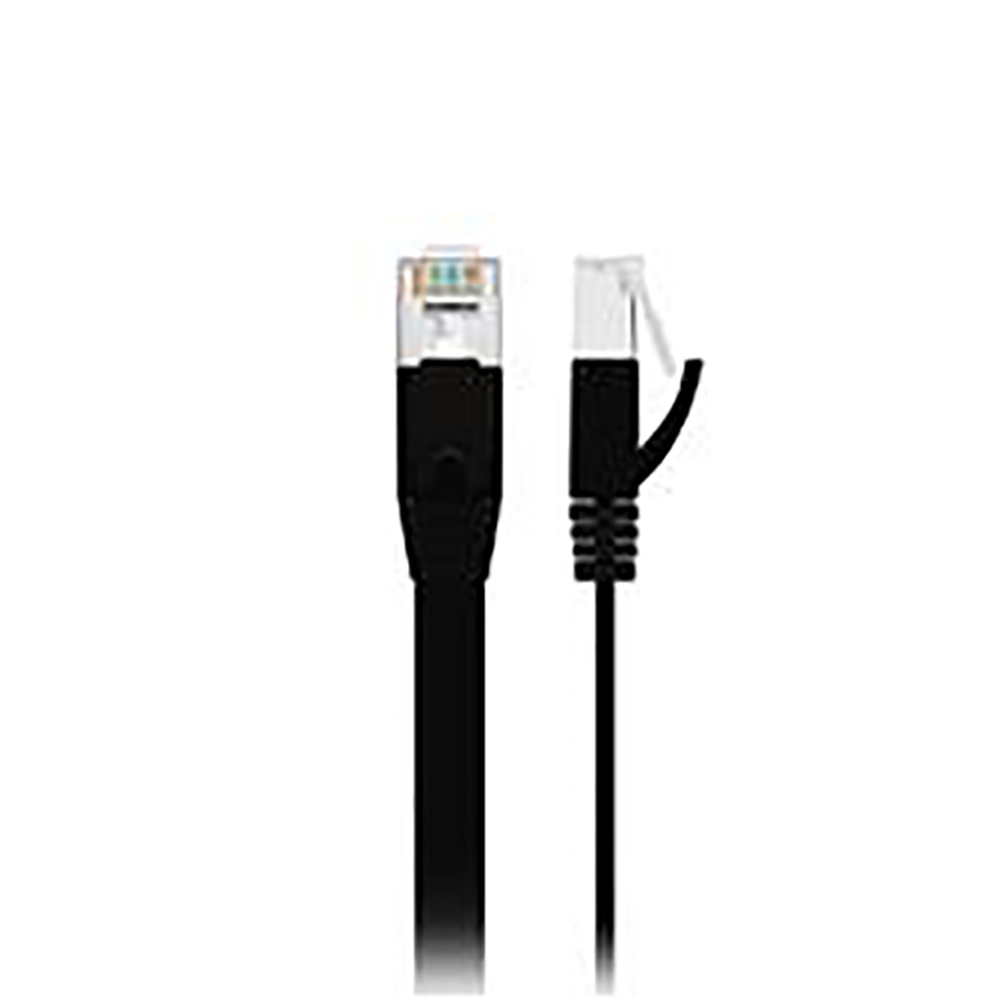 Edimax 10m Black 1GbE Shielded CAT6 Network Cable - Flat
