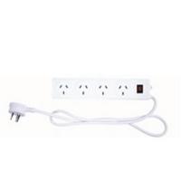 Astrotek AU power board, 4way with 1 Switch, 1.5m, white (Surge Protector)