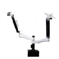 SilverStone Silver Arm Dual LCD Monitor Stand
