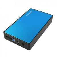 Simplecom SE325 Tool Free 3.5in USB 3.0 Hard Drive Enclosure Blue