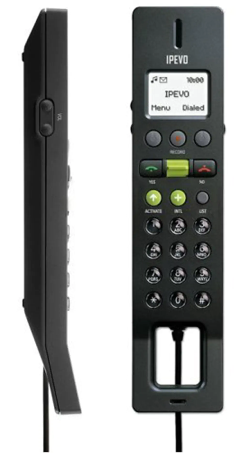 IPEVO Skype USB Handset with LCD- Black (FR-33.2)