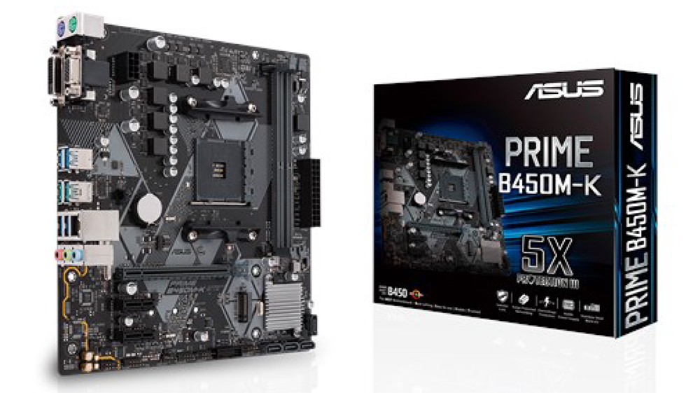 Asus Prime B450M-K mATX Motherboard