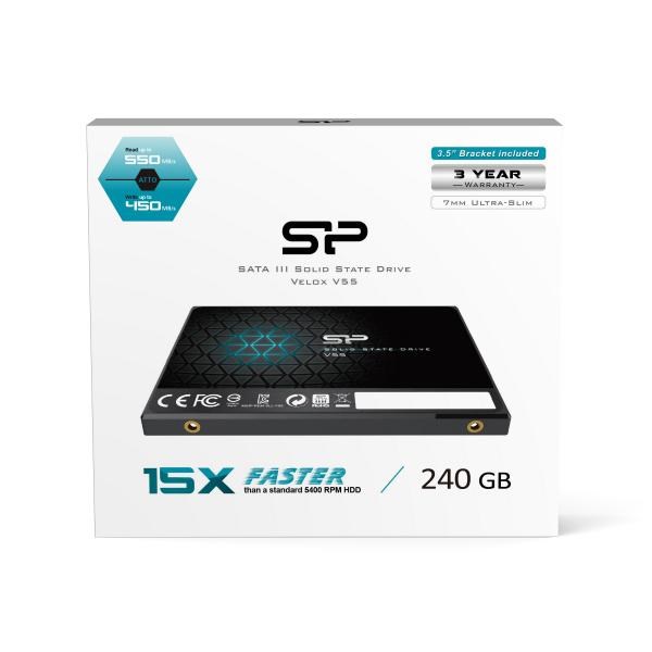 Silicon Power SSD 2.5" SATA III V55 240GB w/Mounting Bracket
