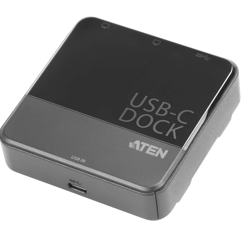 Aten UH3233-AT USB-C Dual HDMI Mini Dock 3840x2160@30* / 1920x1200@60**