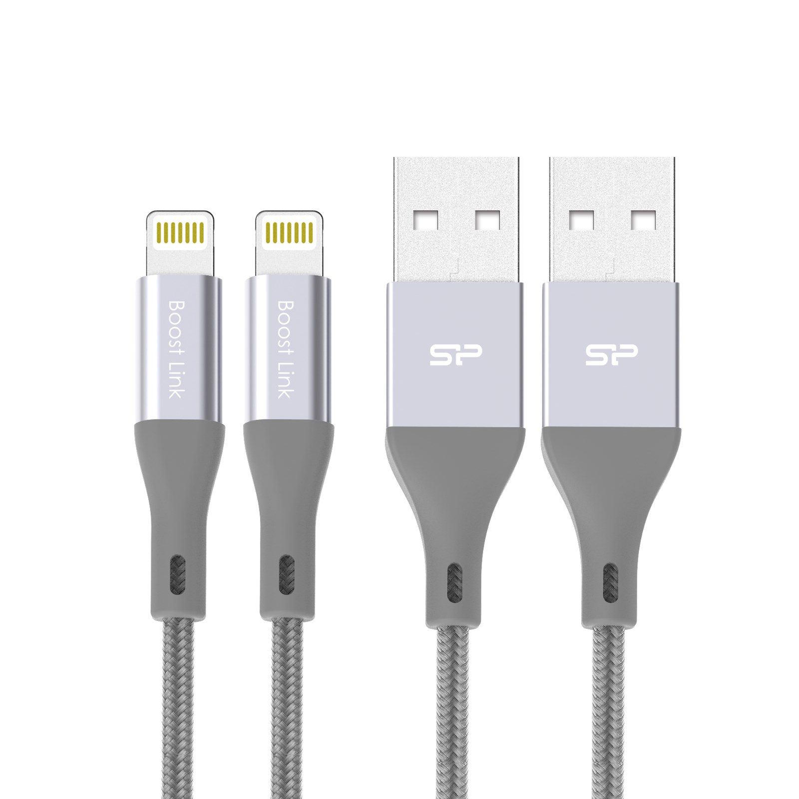 Silicon Power Apple Certified Lightning to USB-A 3.0 Data Transfer Charger Cable (2 PACK, MFI certified)
