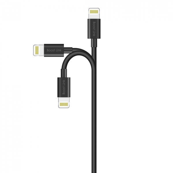 Silicon Power Apple Certified Lightning to USB-A 3.0 Data Transfer Charger Cable (Black,PVC,MFI certified)