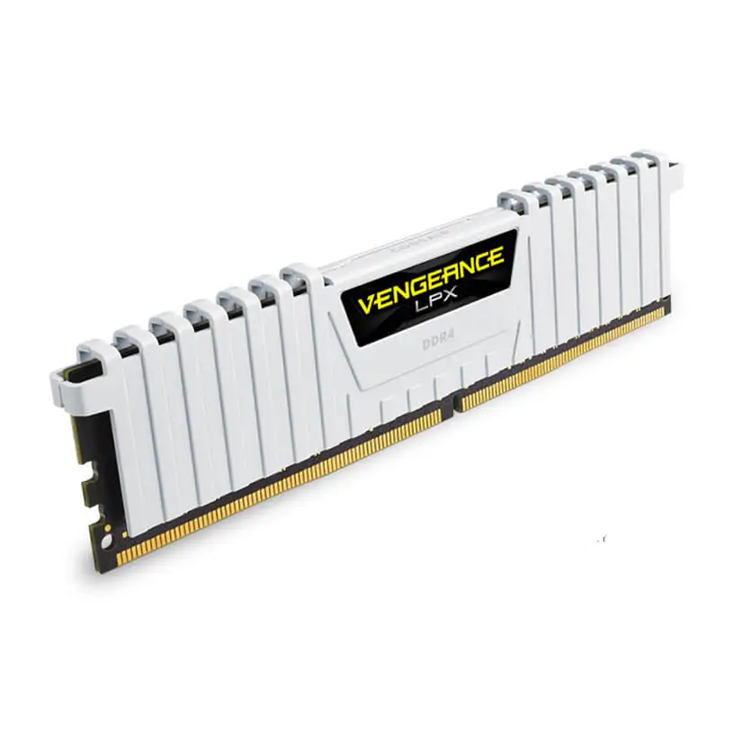 Corsair Vengeance LPX 16GB (2 x8GB) C15 3000MHz DDR4 RAM - White (CMK16GX4M2B3000C15W)