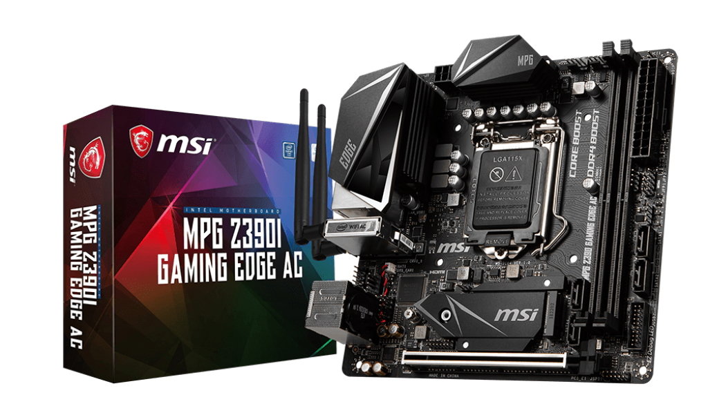 MSI MPG Z390I Gaming Edge AC WIFI ITX LGA1151 Motherboard (MPG Z390I GAMING EDGE AC)