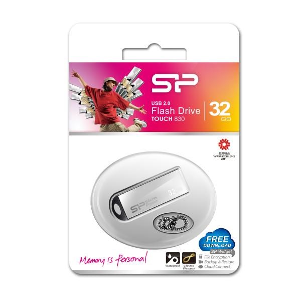 Silicon Power 32GB USB Touch 830-Silver
